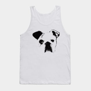 English Bulldog Face Design - A Bulldog Christmas Gift Tank Top